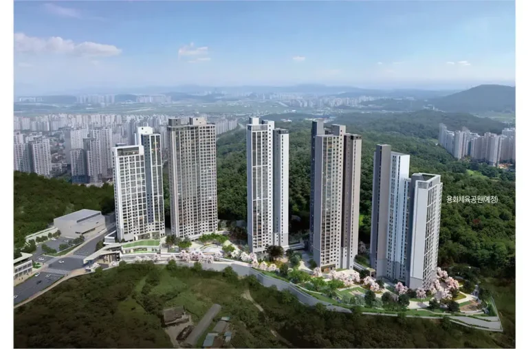 아산 자이 그랜드파크 1단지 투시도